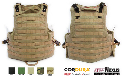 CHALECO MOD II BODY ARMOR -AIRSOFT COYOTE